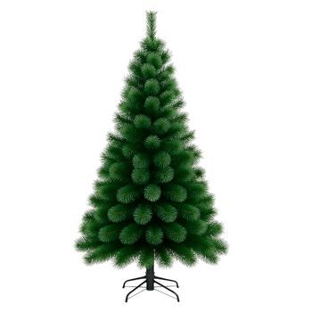 Arbol De Navidad Mugo, Pvc Y Pe, Súper Verde, Soporte De Metal, 180 Cm