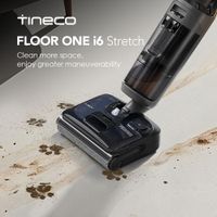 tineco floor one i6 stretch wet dry 180    aspiradora lay flat wet con succion de 20 kpa secado con aire caliente de 85 c tiempo de ejecucion de 40 minutos aspiradora antienredos de limpieza de
