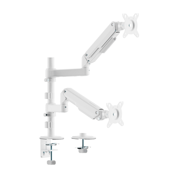 AISENS Soporte de Mesa Eco Contrapeso Giratorio e Inclinable para Monitor TV 9KG 3 Pivotes 2 Brazos de 17 32 Negro