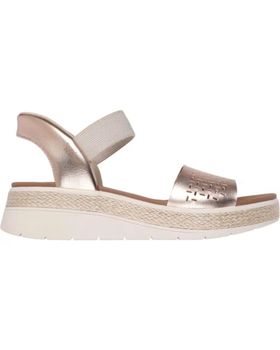 de SKECHERS SANDALIAS SLIP-IN DE PIEL METáLICO