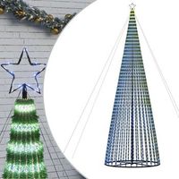 arbol de navidad led 1544 leds azul 500 cm vidaxl