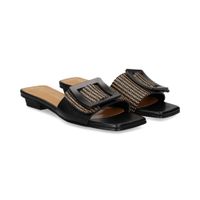 noa harmon sandalias planas mujer - negro talla 38