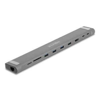 Base para portátil DeLock 87895 Estación de acoplamiento USB-C 4K HDMI LAN SD 85 W
