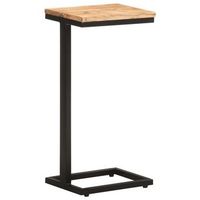 2 piezas mesitas auxiliar  mesa de apoyoes madera mango maciza 315x245x645 cm