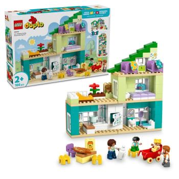LEGO Duplo Casa Familiar Moderna 3en1 Con Figuras, Juguete de construcción +2 años - 10470