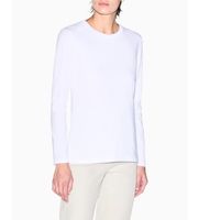 ax armani exchange para mujer xw001450af10356u0002 camiseta regular fit blanco xs casual algodon manga larga