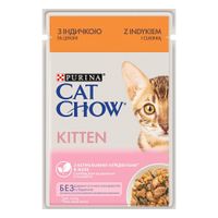 cat chow 26 x 85 g comida humeda para gatos - kitten con pavo