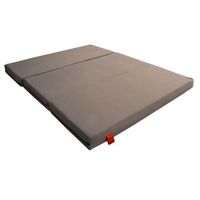 colchon camper fiat doblo - 8cm 30kgm3 dura 3cm de viscoelastica - marron