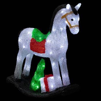 Caballo Iluminado Exterior H50cm 70 Led + Transformador
