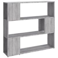 estanteriadivisor de espacios madera gris sonoma 100x24x94 cm