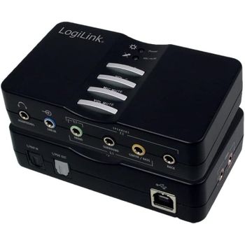 LogiLink UA0099 Tarjeta de Sonido Sound Box 7.1 de 8 Canales USB