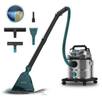 Cecotec Aspirador Sólidos, Líquidos, Tapicerías y Alfombras con Cable Conga CarpetClean 20000 Pro Ultra. 1600W, 21kPa