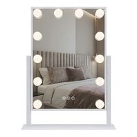 espejo style white 30x40 led