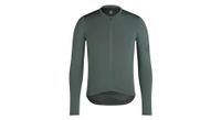 camiseta de manga larga rapha pro team lightweight gris verde para hombre