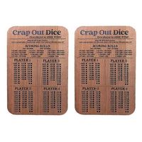 2pcs dice score board wood dice score pad classic dice game wooden dice tray for familyparty travel