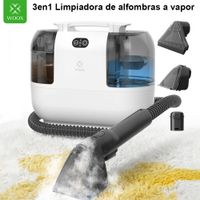 maquina de limpieza a vapor woox 3 en 1 de 1700 w 15 kpa limpiadora de alfombras a vapor portatil para limpieza en seco y humedo de sofas camas y tapiceria de asientos de coche doble deposito