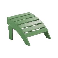 reposapies verde de madera plastica resistente a la intemperie estilo moderno jardin adirondack