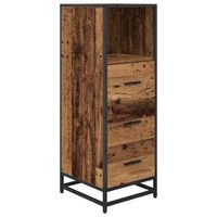 juego de muebles de bano madera vieja 35 x 375 x 100 cm vidaxl