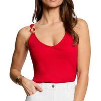 morgan camiseta tirantes cintre col v para mujer