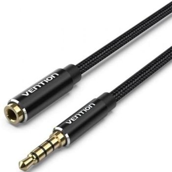 Cable de audio estéreo Vention BHCBH 2m jack 3.5 macho a hembra negro