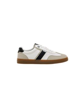 Zapatillas Mustang 2025 V Attitude Hombre Murri Blanco / Negro