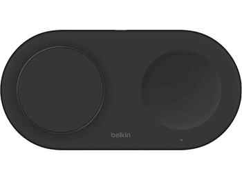 Cargador móvil inalámbrico - Belkin WIZ021vfBK, Apple iPhone, 15W, puerto USB-C, Negro