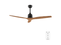 reacondicionado seminuevo muy bueno ventilador de techo - cecotec energysilence aero 5270 darkwood 132 cm 40 w motor dc doble altura mando
