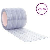 tira de cortina para puertas pvc transparente 200x16 mm 25 m vidaxl