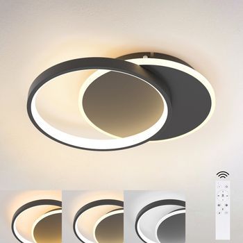 Nettlife Lámpara De Techo Led Lámpara De Techo Moderna Regulable Para Sala De Estar Con Control Remoto Para Pasillo