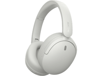 Auriculares inalámbricos - Sony WH-CH735NW, Noise Cancelling, 75h, Carga Rápida, Plegable, Bluetooth, Llamadas nítidas con IA, Blanco