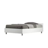 cama de una plaza y medio con almacenaje 120x200 fresno blanco nuamo