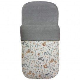 2024 Saco Capazo Selva Gris Dydados Polipiel Estampada Pelo Gris