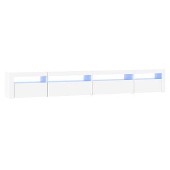 Mueble De Tv Con Luces Led Blanco 270x35x40 Cm Vidaxl