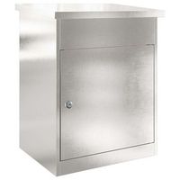 caja de entrega de paquetes plateado 475 x 38 x 59 cm vidaxl