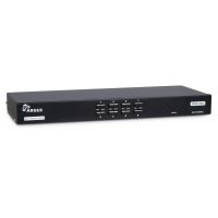 interruptor kvm inter-tech as-9108ha 4k ultra hd montaje en rack negro