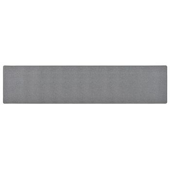 Alfombra De Pasillo Gris Oscuro 80x400 Cm Vidaxl