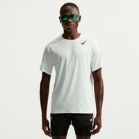 nike aeroswift  camiseta de running hombres - blanco negro