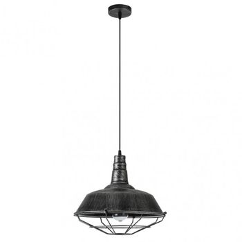 Colgante flamenco 1xe27 rustico-plata regx36x36 cm