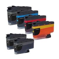 compatible multipack brother mfc-j1300dw printer ink cartridges 6 pack -lc3235xlbk