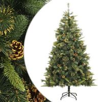 arbol de navidad artificial con pinas 210 cm vidaxl
