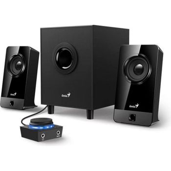 Altavoces Genius 2.1 con conexión jack 3,5 mm y potencia de 10 W