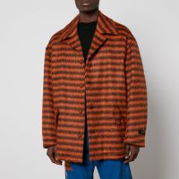 marni striped brushed-knit coat - it 50l