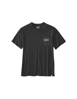 Camiseta Carhartt Pocket Script Graphic Hombre Negro