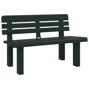Banco De Jardín | Silla De Jardín Polipropileno Verde 110x52x71 Cm