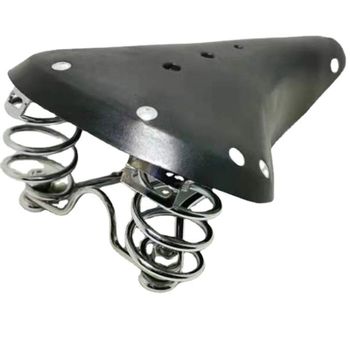 Sillín deportivo para bicicleta libre, accesorios de ciclismo, sillín de bicicleta Retro Vintage, Cuero de vaca puro hecho a mano, G98-B