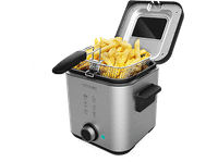 freidora - cecotec cleanfry advance 1500 filtro oilclean tapa con ventana cubeta extraible antiadherente apto lavavajillas inox