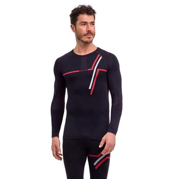 Falke Warm  130 Years Camiseta de running Hombres-negro