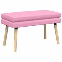 banco de doble capa rosa 80 x 40 x 47 cm tela vidaxl