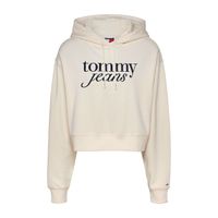 tommy jeans sudadera con capucha blanca dw0dw20306-ybh