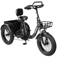 triciclo electrico de 20 eskute t302pro 48v 250w 208ah confort ergonomico negro